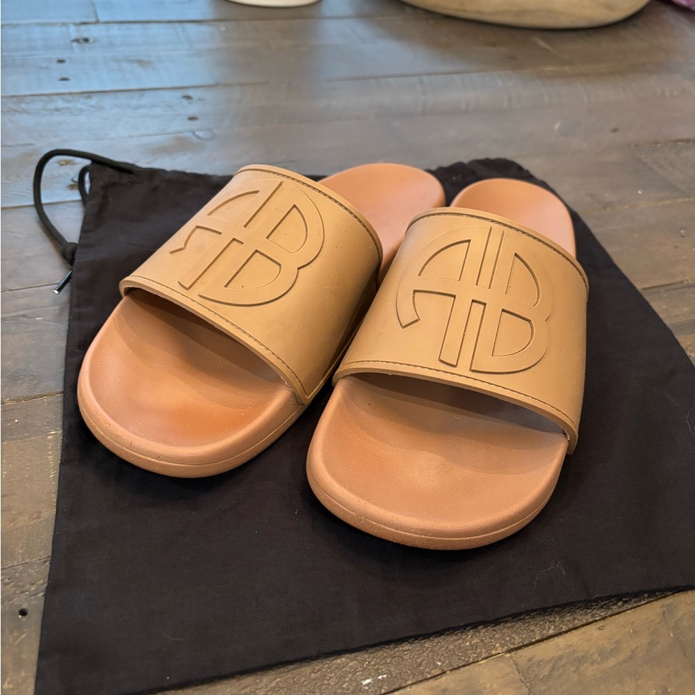 ANINE BING ISLA SLIDE SANDALS HARD TO FIND GUC 39